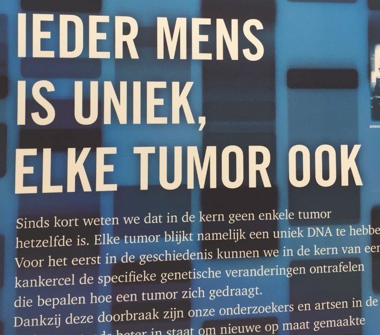 Ieder mens is uniek; iedere tumor ook